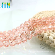 A5000#-2 Special Color Pink 32 Faceted Football Round Glass Beaded Curtains Crystal Pop Beads